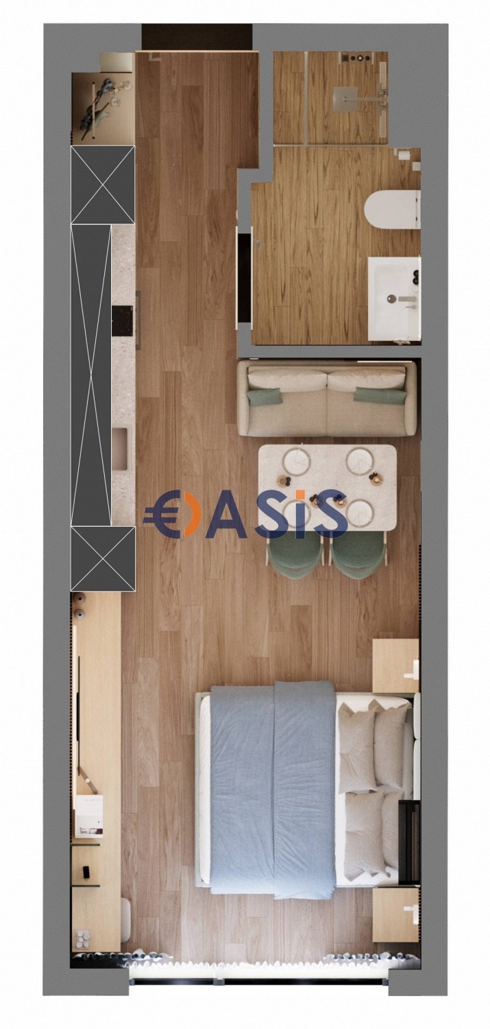 Til salg  Studie region Burgas , Sveti Vlas , 43 kvm | 94446826 - billede [11]