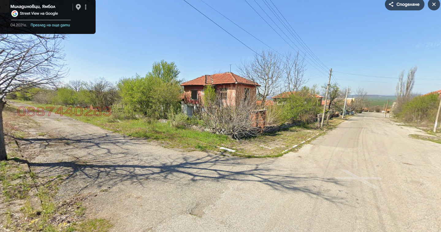 Продава ПАРЦЕЛ, с. Миладиновци, област Ямбол