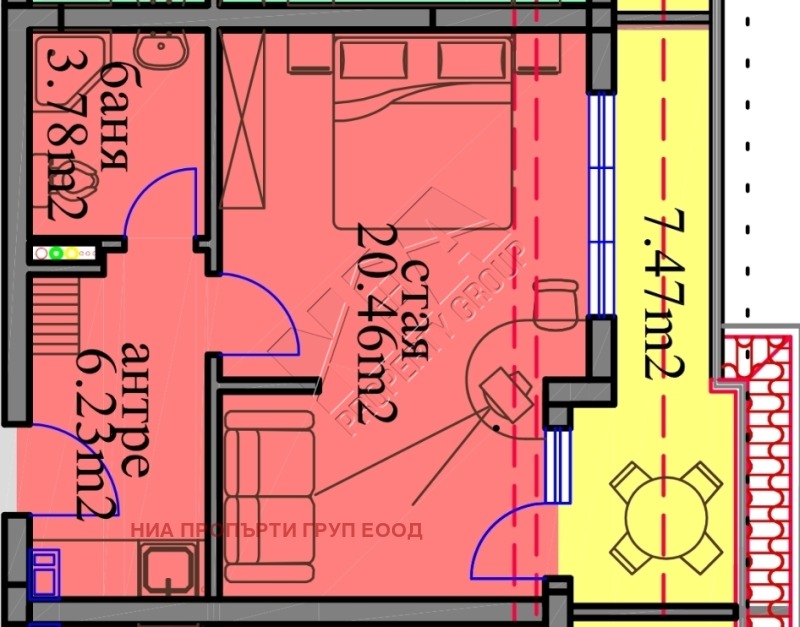 Til salgs  1 soverom region Burgas , Sjernomorets , 54 kvm | 61942246 - bilde [9]
