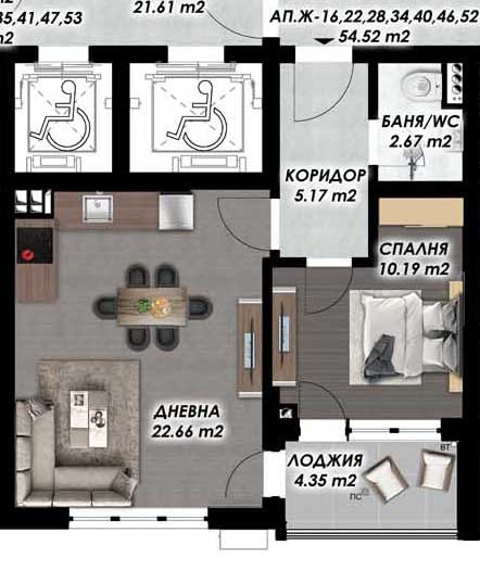 Продава 2-СТАЕН, гр. Пловдив, Гагарин, снимка 4 - Апартаменти - 52603567