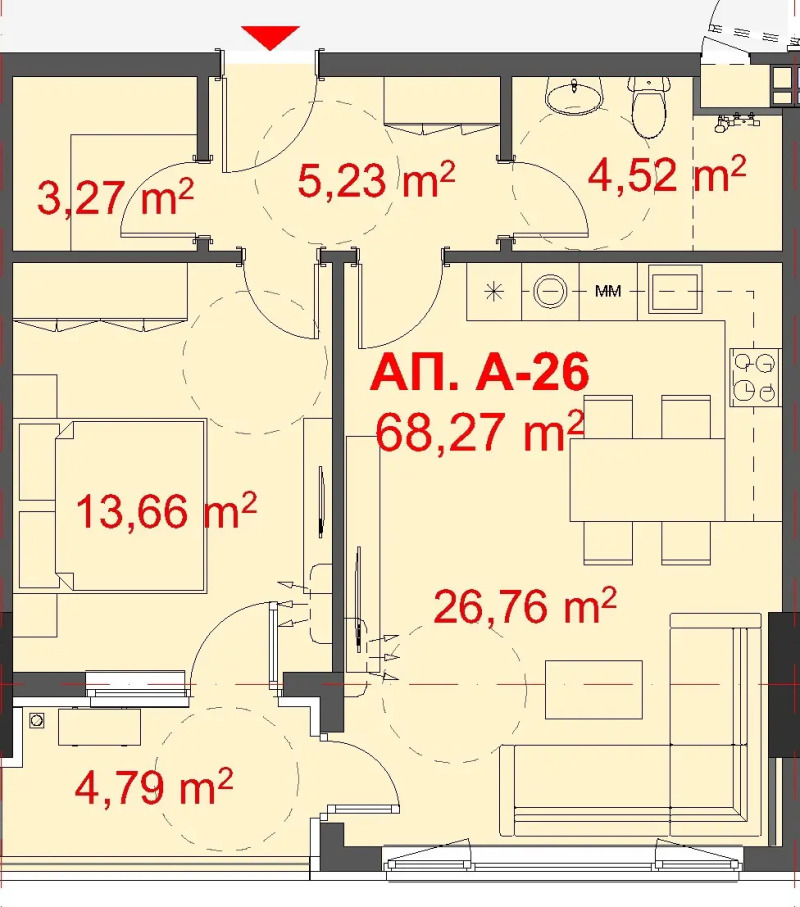 Продава  2-стаен град Бургас , Славейков , 80 кв.м | 35616032