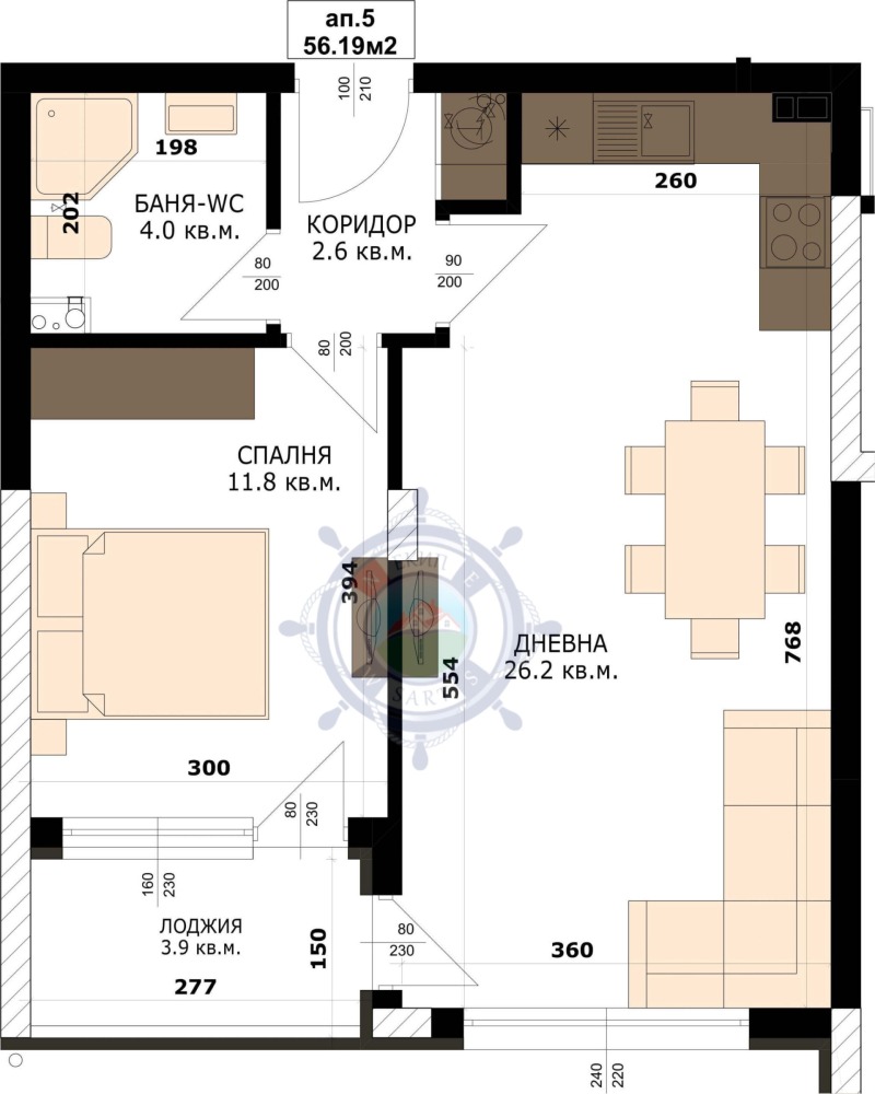 Продава 2-СТАЕН, гр. Варна, Кайсиева градина, снимка 2 - Апартаменти - 52525172