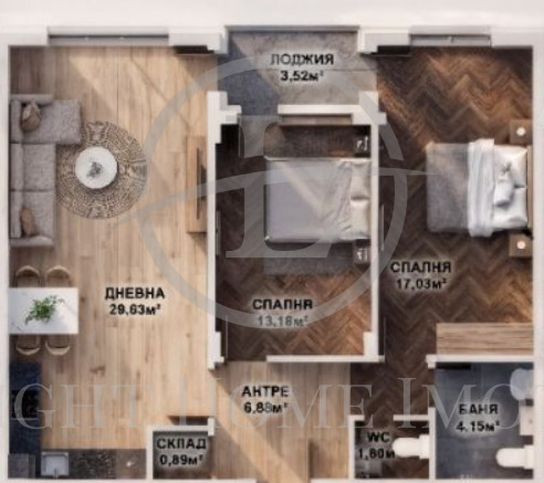 Продава 3-СТАЕН, гр. Пловдив, Кючук Париж, снимка 2 - Апартаменти - 55620534