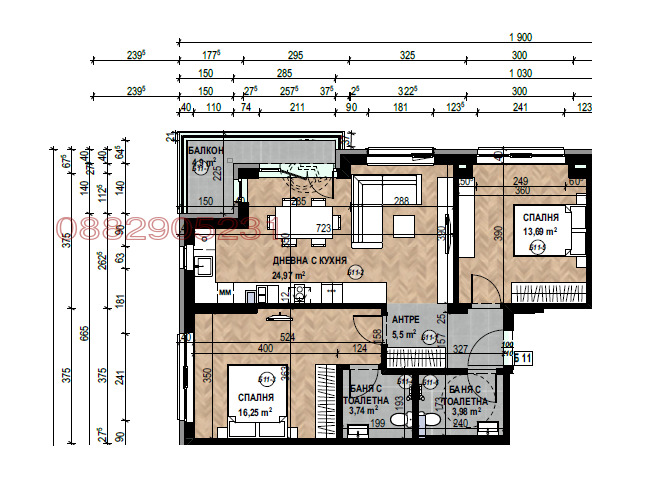 Продава 3-СТАЕН, гр. София, Кръстова вада, снимка 9 - Апартаменти - 52642024