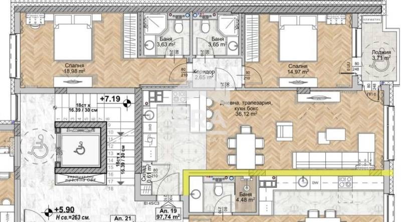 Продава 3-СТАЕН, гр. София, Люлин 8, снимка 4 - Апартаменти - 53285834