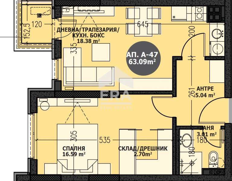 Продава 2-СТАЕН, гр. София, Малинова долина, снимка 3 - Aпартаменти - 47576211