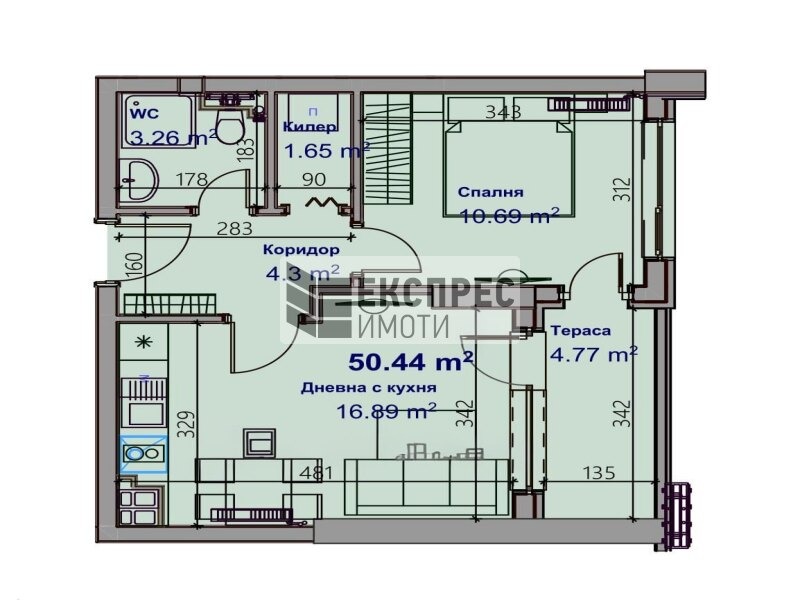 Продава 2-СТАЕН, гр. Варна, Младост 2, снимка 2 - Апартаменти - 55233814