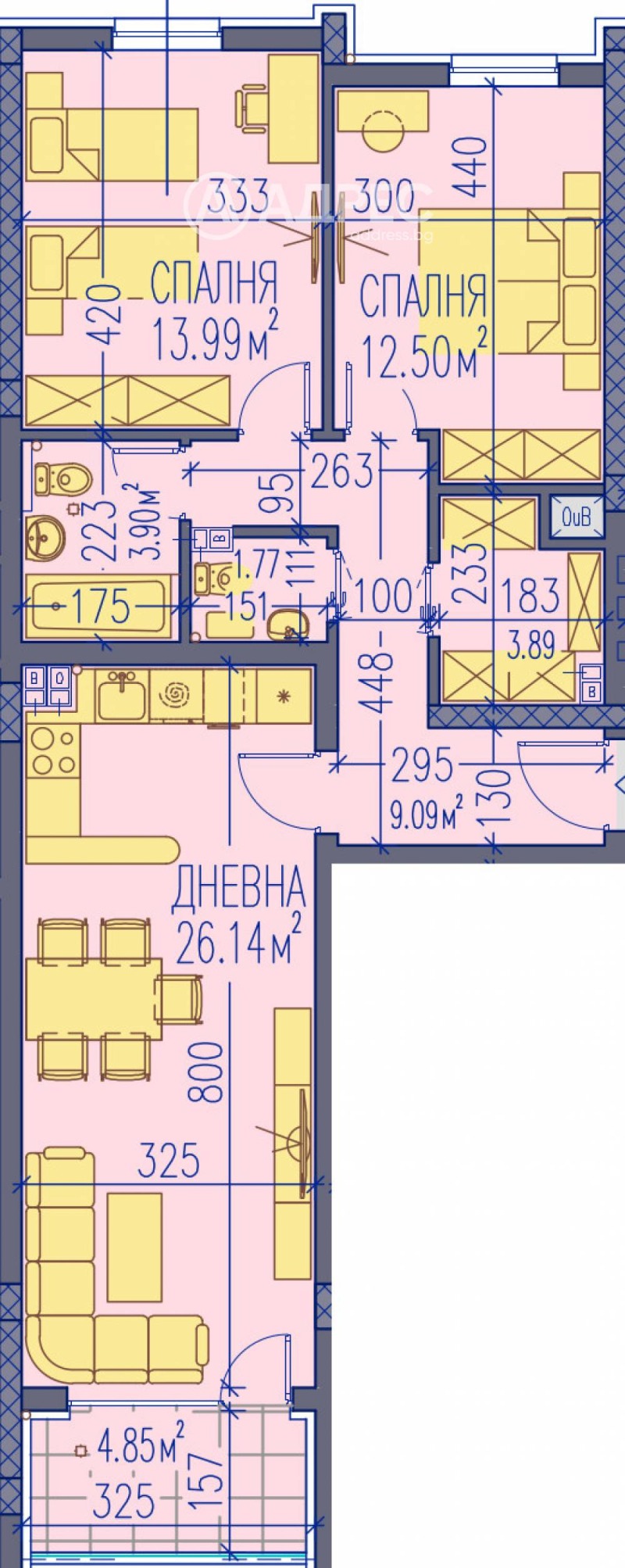 Продава  3-стаен град Пловдив , Тракия , 109 кв.м | 51286103