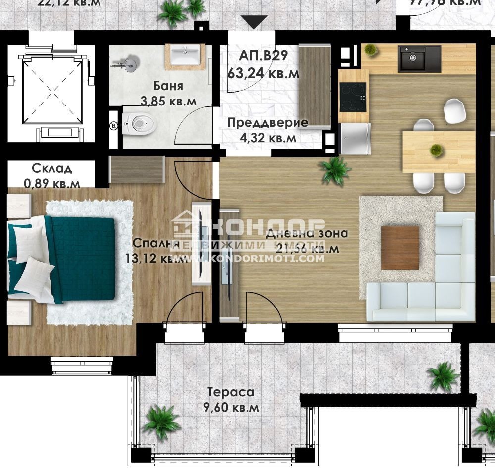 Продава 2-СТАЕН, гр. Пловдив, Въстанически, снимка 2 - Апартаменти - 49954877