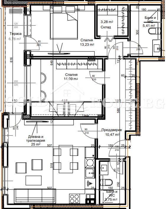 Na sprzedaż  2 sypialnie Plowdiw , Ostromila , 102 mkw | 84877580 - obraz [8]