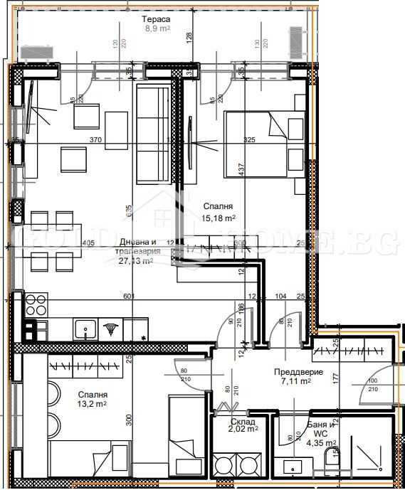 Na sprzedaż  2 sypialnie Plowdiw , Ostromila , 102 mkw | 84877580 - obraz [4]