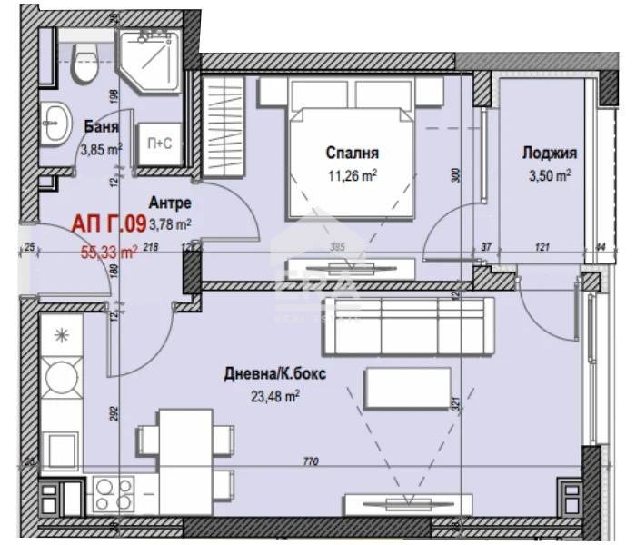 En venta  1 dormitorio Sofia , Mladost 3 , 74 metros cuadrados | 21703338 - imagen [3]