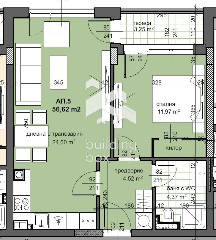 Продава 2-СТАЕН, гр. Пловдив, Тракия, снимка 2 - Апартаменти - 56007141