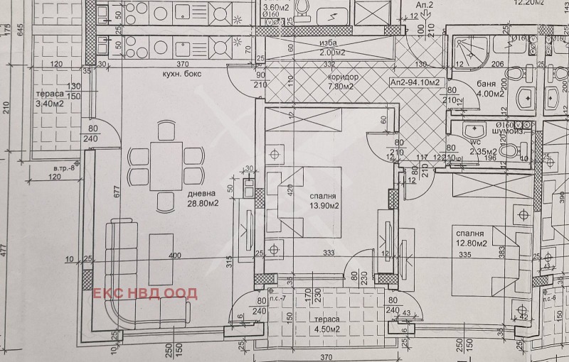 Eladó  2 hálószobás régió Plovdiv , Asenovgrad , 104 négyzetméter | 24423873