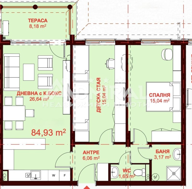 Te koop  2 slaapkamers regio Boergas , Sveti Vlas , 108 m² | 55429177 - afbeelding [4]