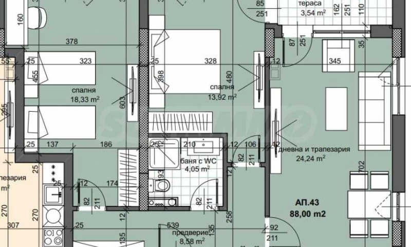 Na prodej  2 ložnice Plovdiv , Trakija , 101 m2 | 72147254 - obraz [2]