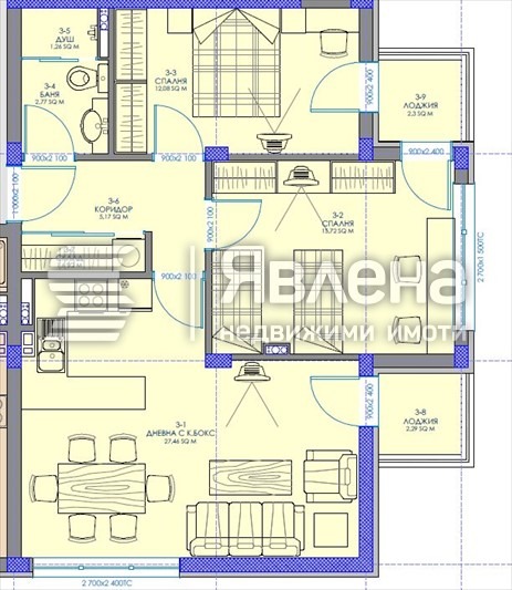 Продава 3-СТАЕН, гр. Благоевград, Ален мак, снимка 2 - Апартаменти - 52880832
