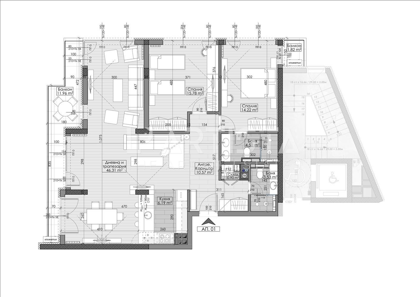 Продава 3-СТАЕН, гр. София, Манастирски ливади, снимка 2 - Апартаменти - 53723500