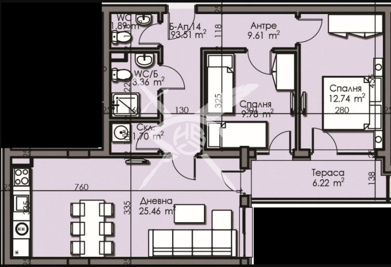 Продава 2-СТАЕН, гр. Бургас, Изгрев, снимка 2 - Aпартаменти - 48279016