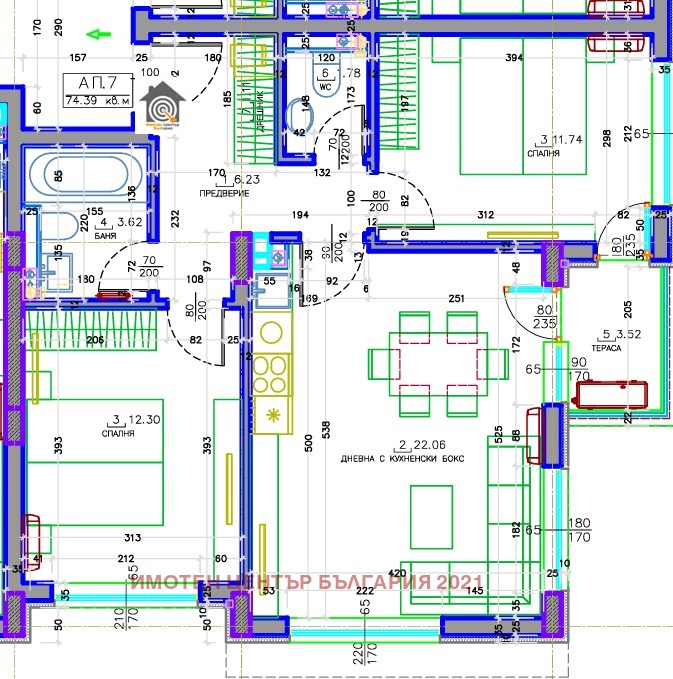 Продава 2-СТАЕН, гр. София, Малинова долина, снимка 2 - Апартаменти - 53259087