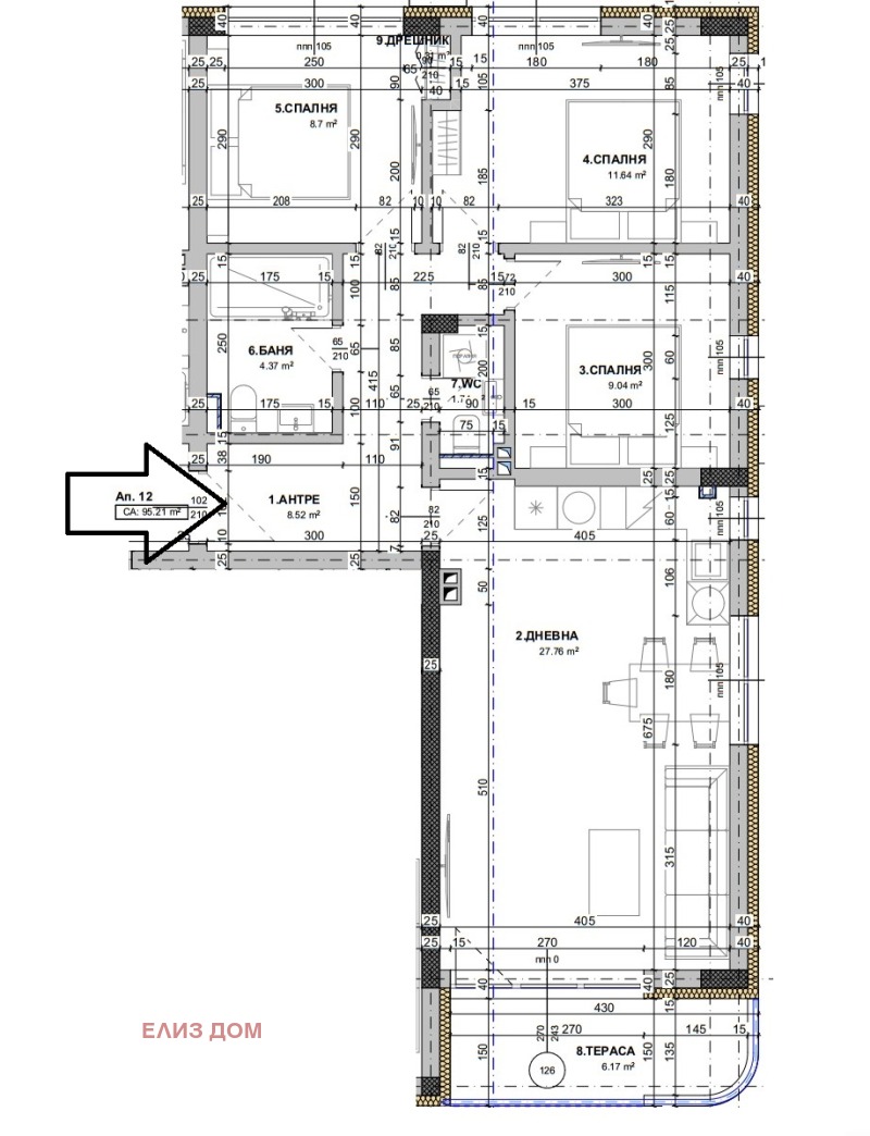 Продава 4-СТАЕН, гр. Варна, Виница, снимка 11 - Апартаменти - 52332026
