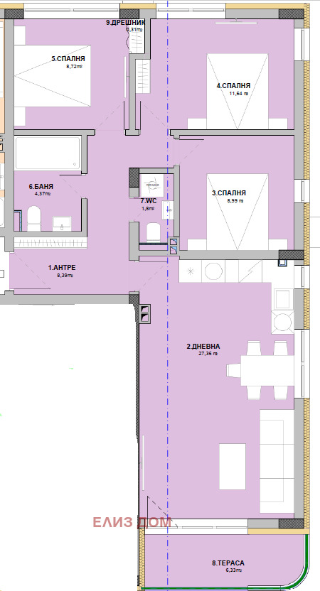 Продава 4-СТАЕН, гр. Варна, Виница, снимка 11 - Апартаменти - 52332026