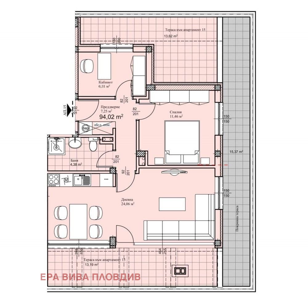 Продава 3-СТАЕН, гр. Пловдив, Прослав, снимка 3 - Апартаменти - 55363028