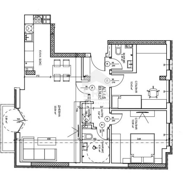 Продава 3-СТАЕН, гр. София, Банишора, снимка 1 - Aпартаменти - 46847962