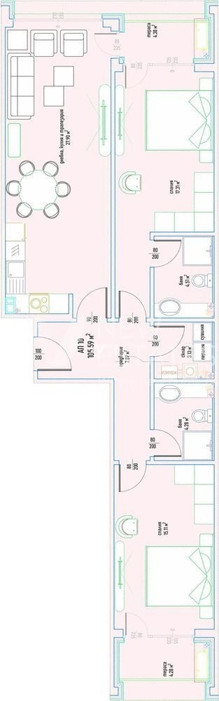 Продава 3-СТАЕН, гр. София, Малинова долина, снимка 6 - Апартаменти - 55463936