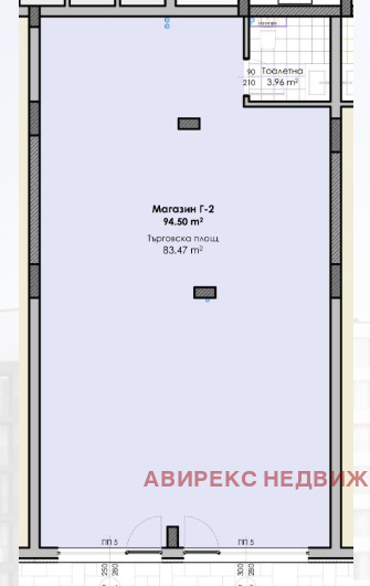 Til salg  Butik Plovdiv , Gagarin , 111 kvm | 54294978 - billede [4]