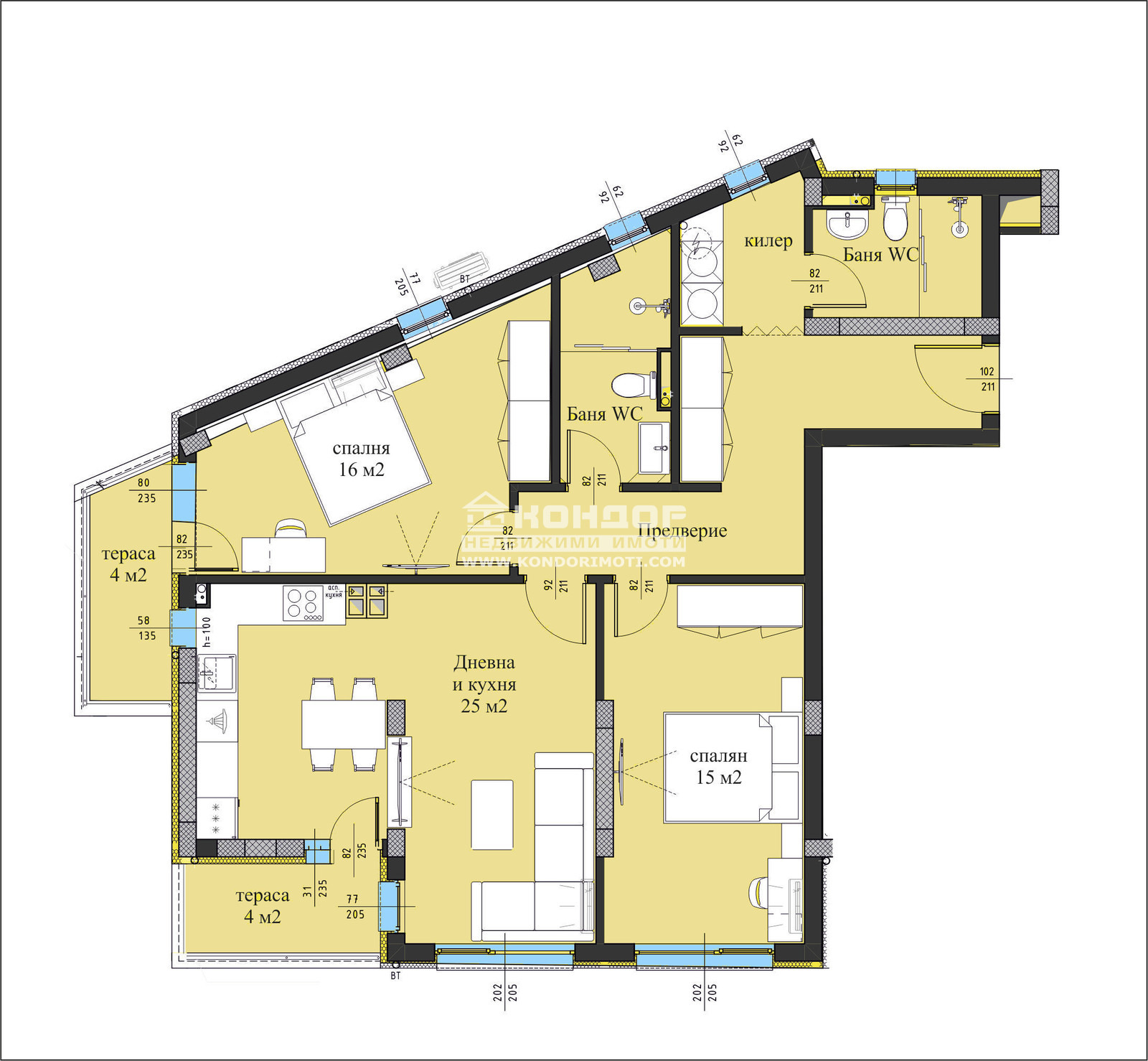Продава 3-СТАЕН, гр. Пловдив, Христо Смирненски, снимка 2 - Апартаменти - 53681341