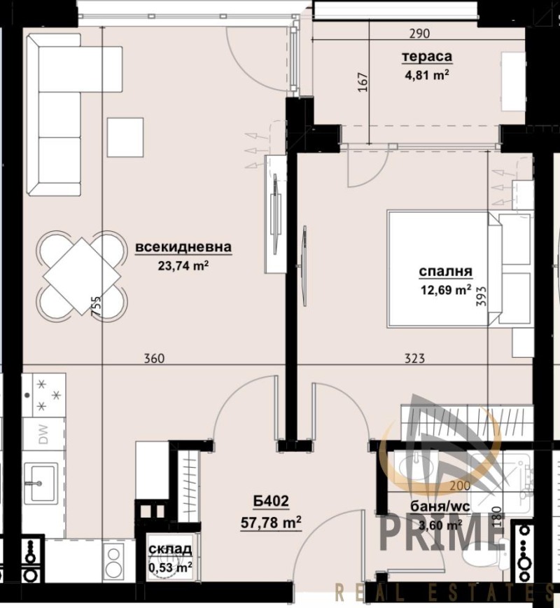 Продава 2-СТАЕН, гр. Бургас, област Бургас, снимка 15 - Апартаменти - 50562805