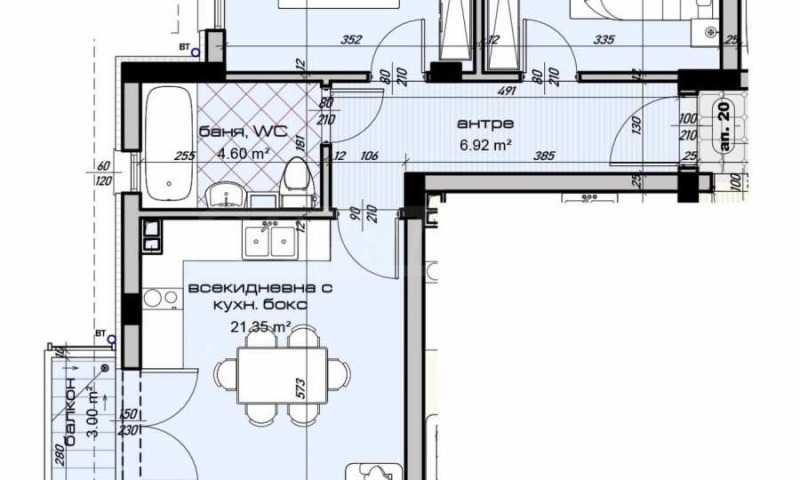 Продава 3-СТАЕН, гр. Варна, Виница, снимка 2 - Aпартаменти - 48076142