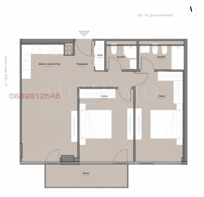 Продава 3-СТАЕН, гр. София, Оборище, снимка 13 - Апартаменти - 52226190