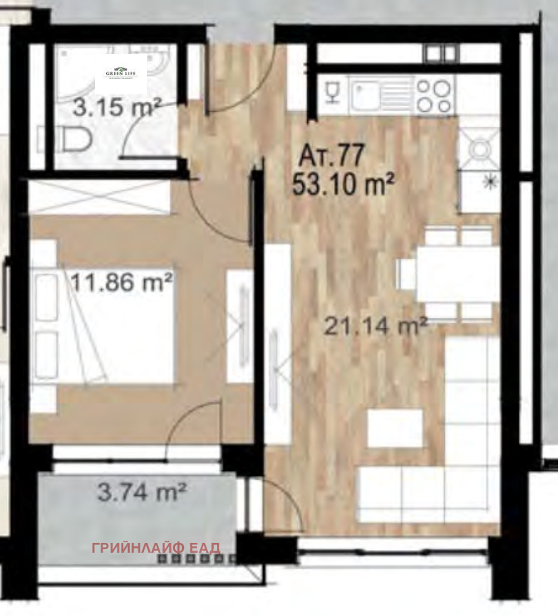 Продава  2-стаен град София , Зона Б-5 , 64 кв.м | 97800561