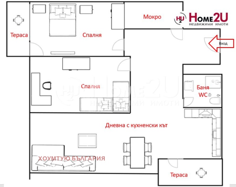 Продава 3-СТАЕН, гр. Бургас, Зорница, снимка 5 - Aпартаменти - 48808386