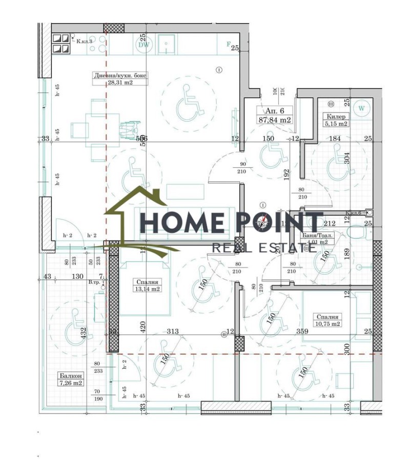 Продава 3-СТАЕН в град Варна, Левски 1 - 102 кв.м / 176 017 € » 344 259.33 лв., ХОУМПОЙНТ