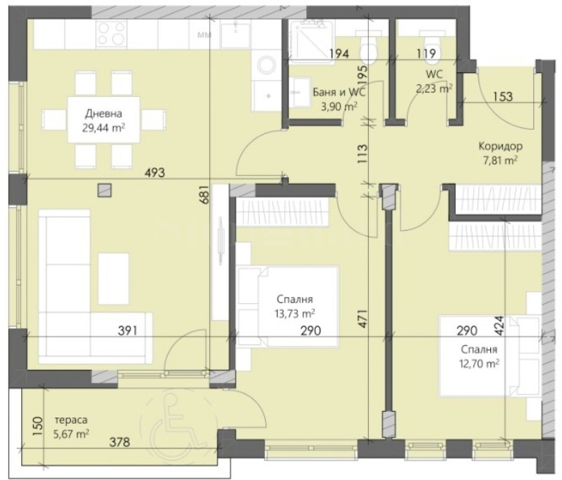 Продава 3-СТАЕН, гр. Пловдив, Кършияка, снимка 2 - Апартаменти - 53154304