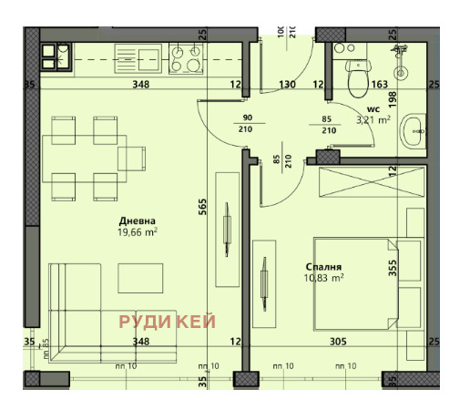 Продава 2-СТАЕН, гр. Варна, Виница, снимка 3 - Aпартаменти - 48667482