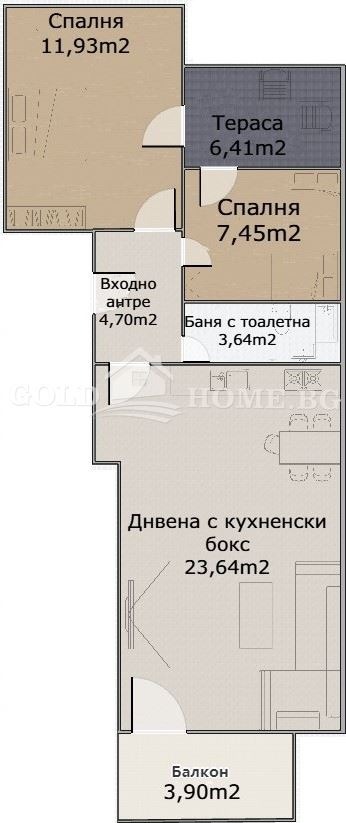 Продава 3-СТАЕН, гр. Пловдив, Кючук Париж, снимка 2 - Aпартаменти - 48154610