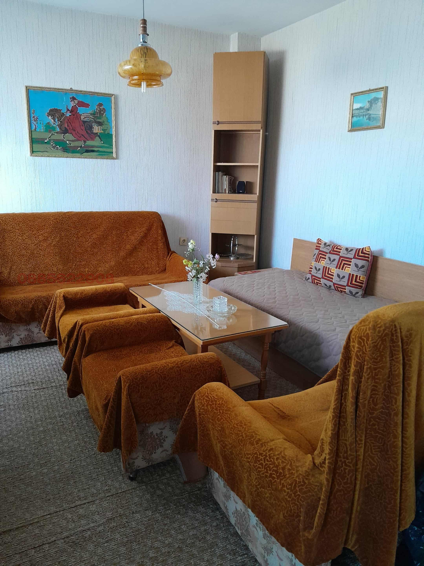 Продава 2-СТАЕН, гр. Хасково, Дружба 1, снимка 2 - Апартаменти - 52780375