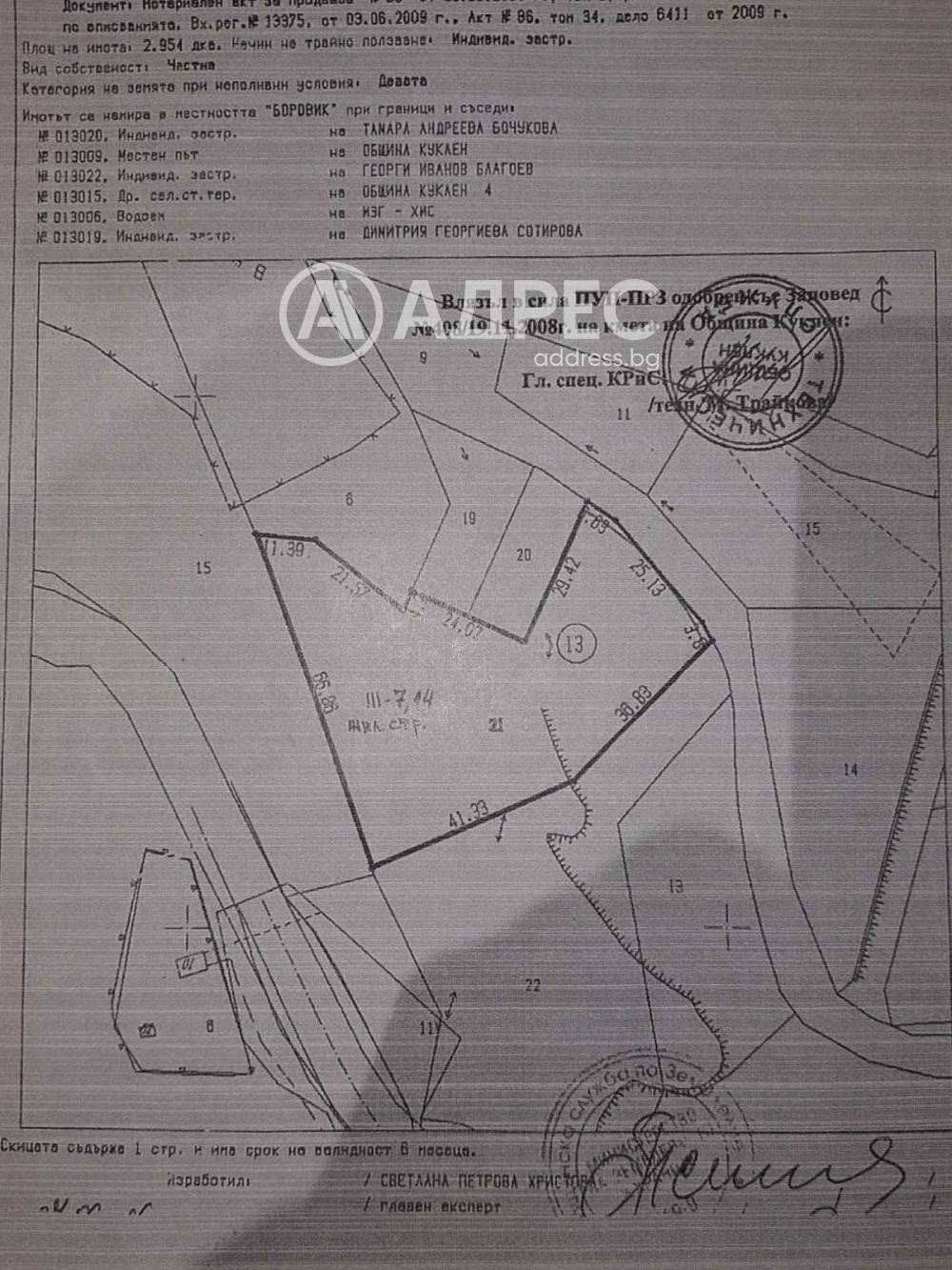 Продава ПАРЦЕЛ, с. Цар Калоян, област Пловдив
