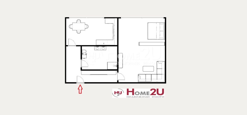 For Sale  1 bedroom Plovdiv , Hristo Smirnenski , 47 sq.m | 61318467 - image [6]