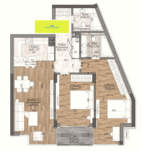 Zu verkaufen  2 Schlafzimmer Sofia , Manastirski liwadi , 109 qm | 49348367