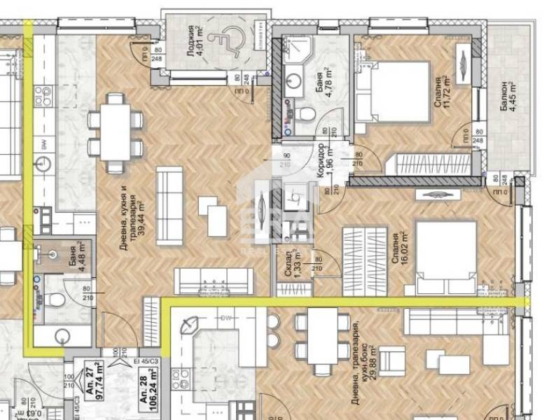 Продава 3-СТАЕН, гр. София, Люлин 8, снимка 4 - Апартаменти - 53286236