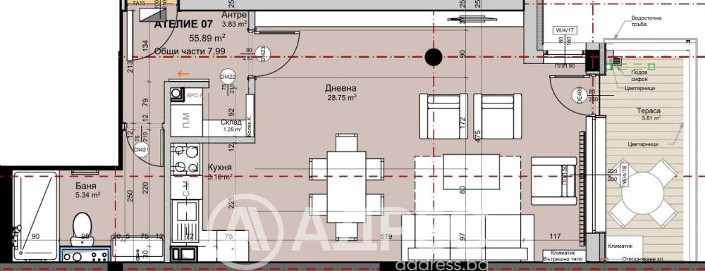 Продава 1-СТАЕН, гр. София, Красно село, снимка 4 - Апартаменти - 55923128