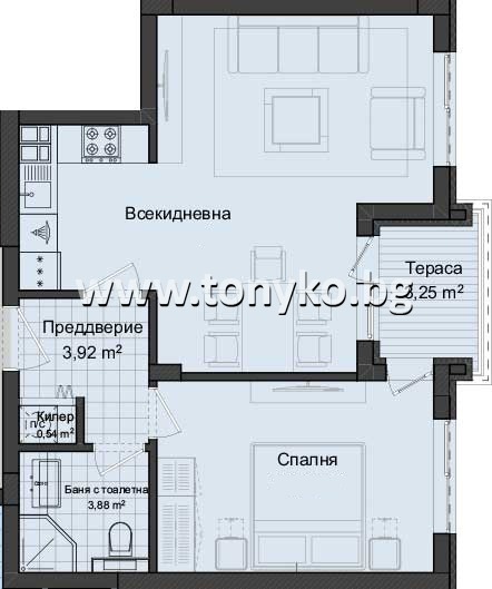 Продава 2-СТАЕН, гр. Пловдив, Кършияка
