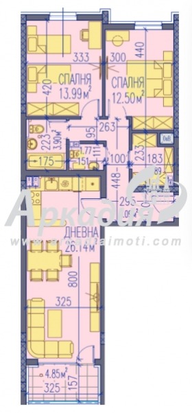 Zu verkaufen  2 Schlafzimmer Plowdiw , Zentar , 109 qm | 20034640 - Bild [2]