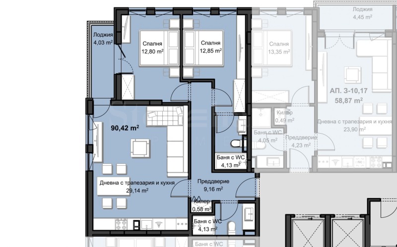Продава 3-СТАЕН, гр. Пловдив, Христо Смирненски, снимка 5 - Апартаменти - 52804402