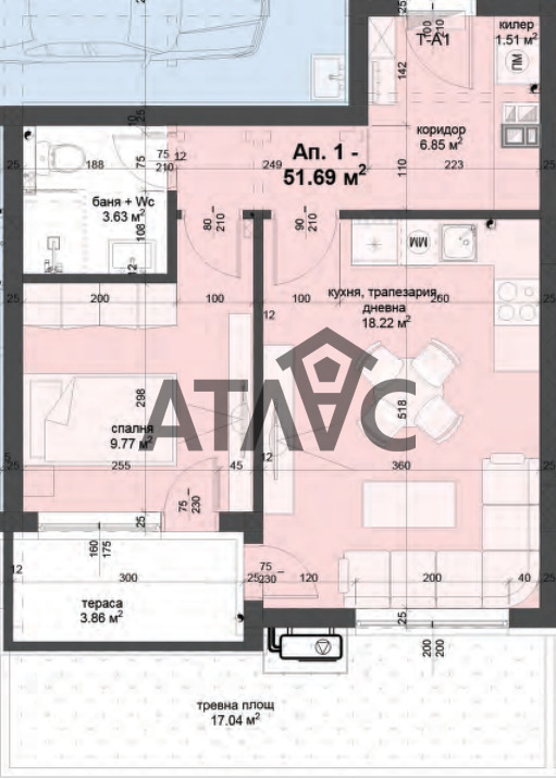 Продаја  1 спаваћа соба Пловдив , Каршијака , 60 м2 | 54538337 - слика [2]